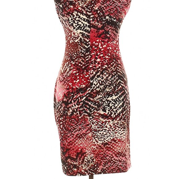 NWOT Calvin Klein red, pink, black dress, size 6 - Picture 4 of 5